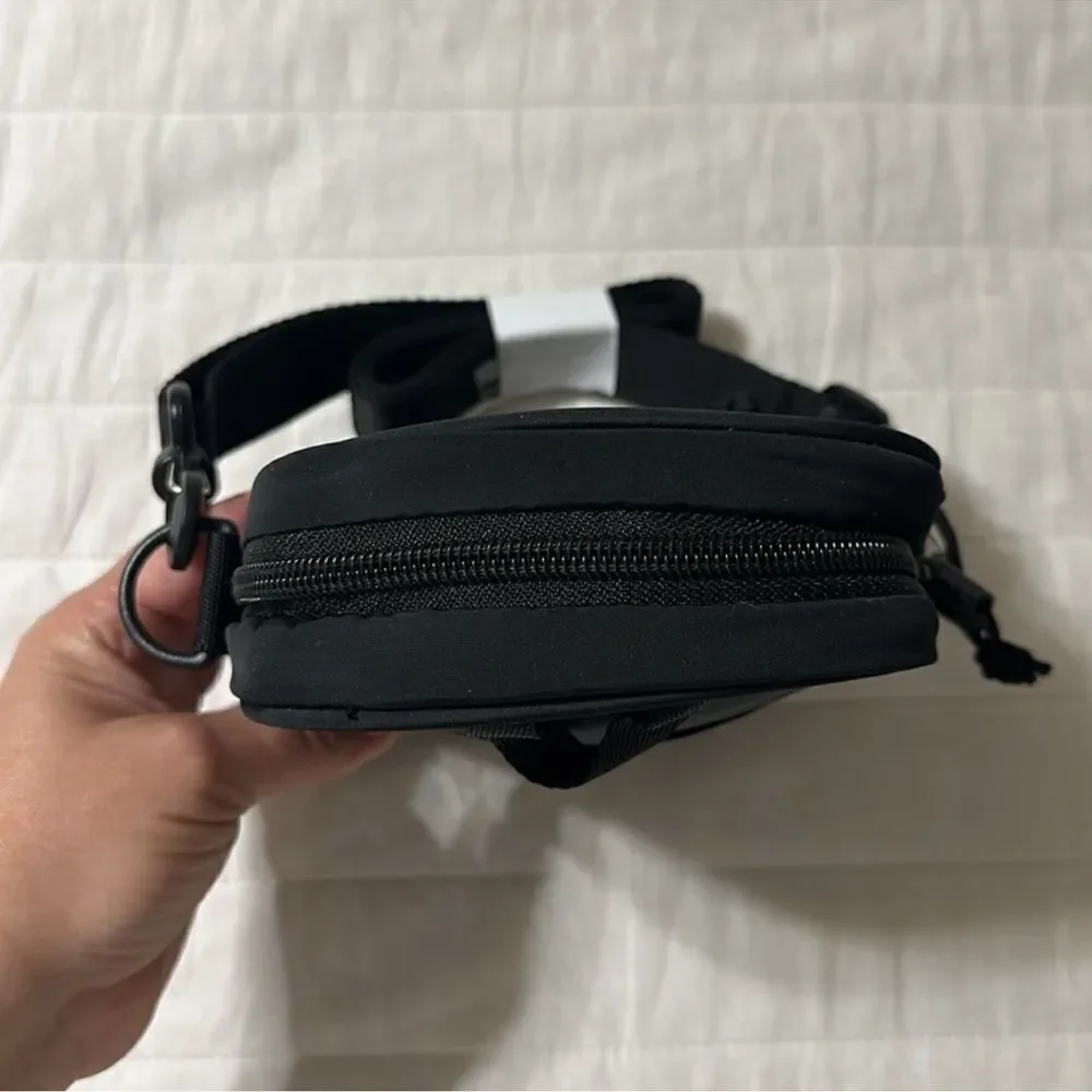 adidas CORE Black White Nylon Festival Unisex Crossbody Bag